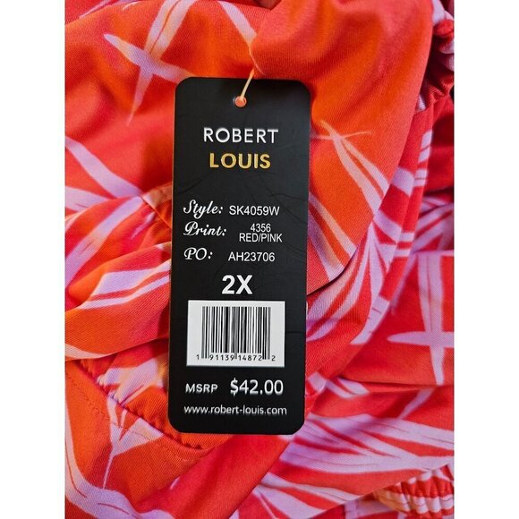 Size 2X Robert Louis Womens Tiered Maxi Summer Skirt Vacation Wear With Pockets - Picture 3 of 3